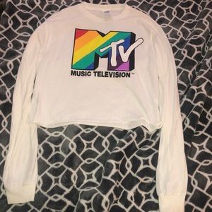 White MTV Crop Top!